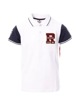 Polo Blanc/Marine Garçon Redskins PO3044 1