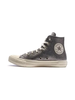 Baskets Grises à paillettes Femme Converse Chuck Taylor All Star 1