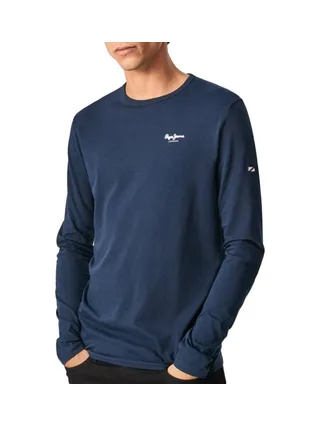 T-Shirt Manches Longues Marine Homme Pepe jeans Original Basic 2 1