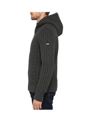 Veste en Sherpa Zippé GriseHomme Schott PLENZO 2