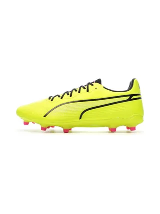 Chaussures de Foot Jaunes Homme Puma King Pro FG/AG 1