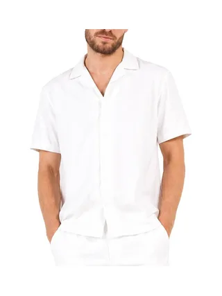 Chemise Blanche Homme RMS26 Seersucker 1