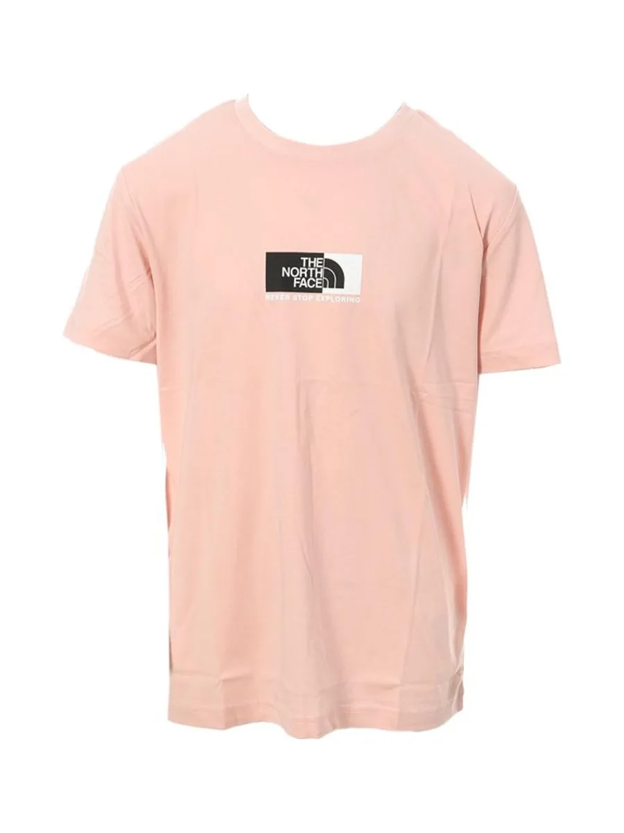 T-shirt Rose Garçon The North Face Split Box 2