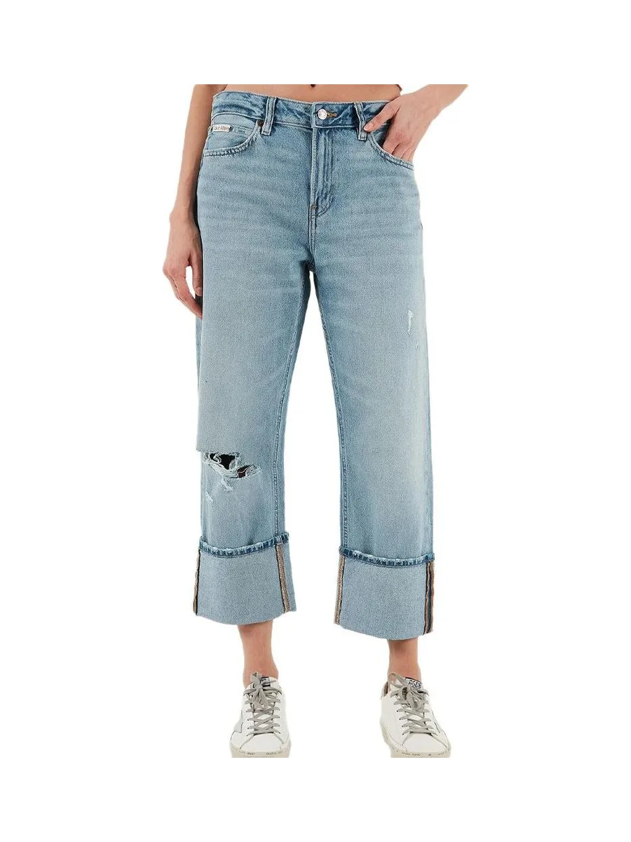 Jean Loose Bleu Femme Calvin Klein Jeans Relaxed 2