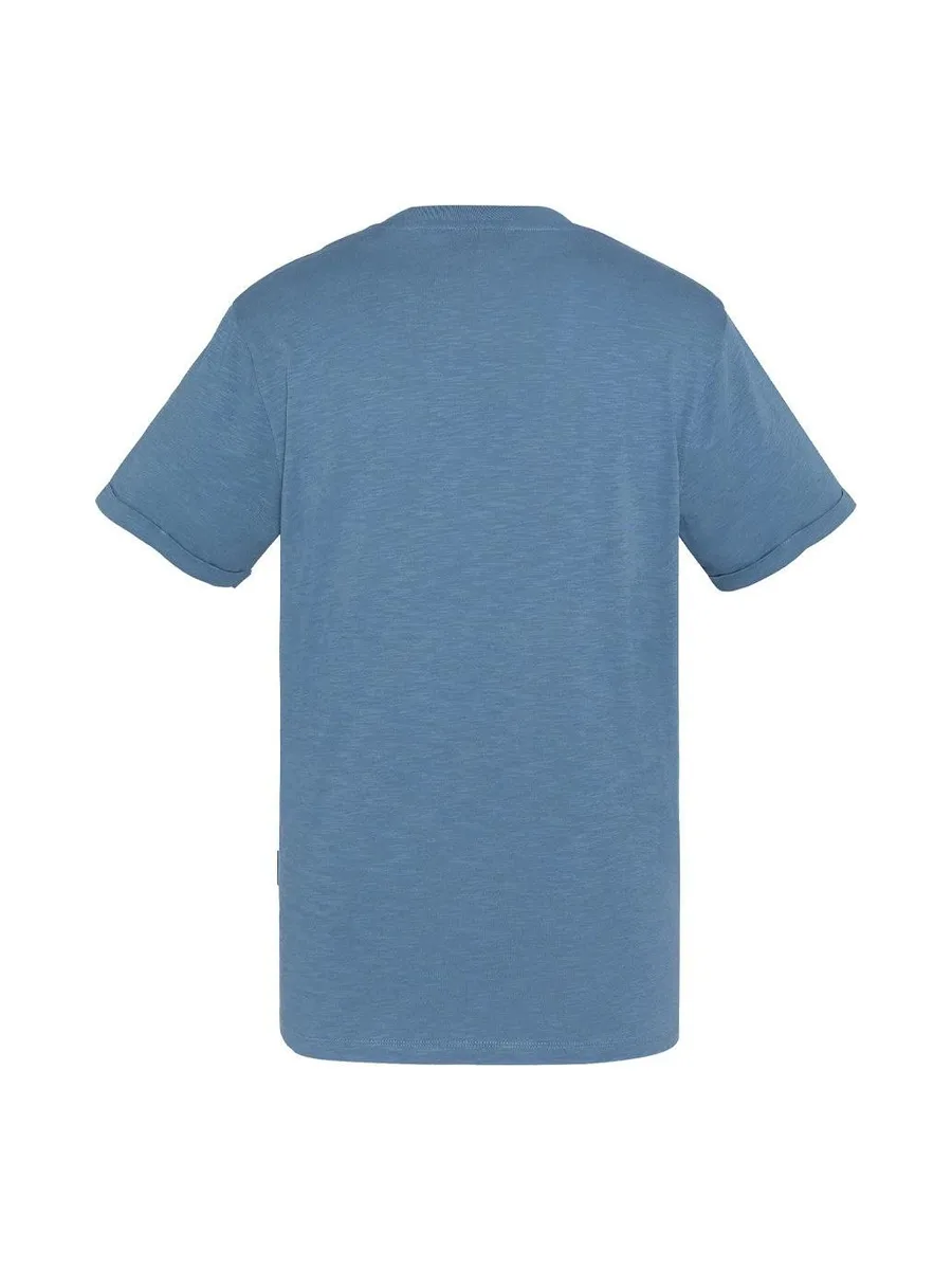 T-Shirt Bleu Homme Schott TSKEA1 3