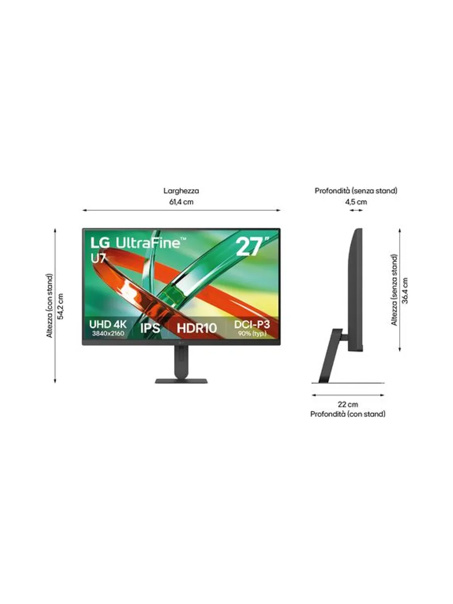 LG UltraFine IPS 4K-monitor - tilt - 27 6