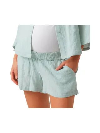 Short de Grossesse Vert Amande Femme Mamalicious Mags 1