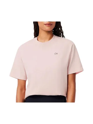 T-Shirt Rose Femme Lacoste T-shirt Relaxed Fit 1