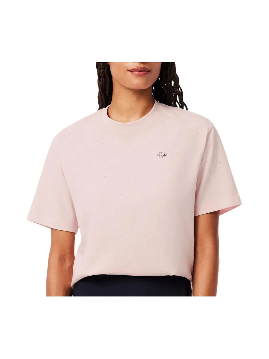 T-Shirt Rose Femme Lacoste T-shirt Relaxed Fit 2