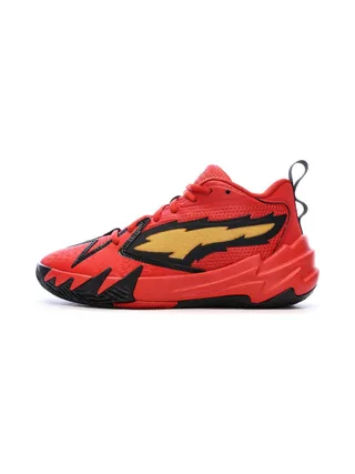 Chaussures de Basketball Rouge/Jaune Mixte Puma Scoot Zeros Retro 1