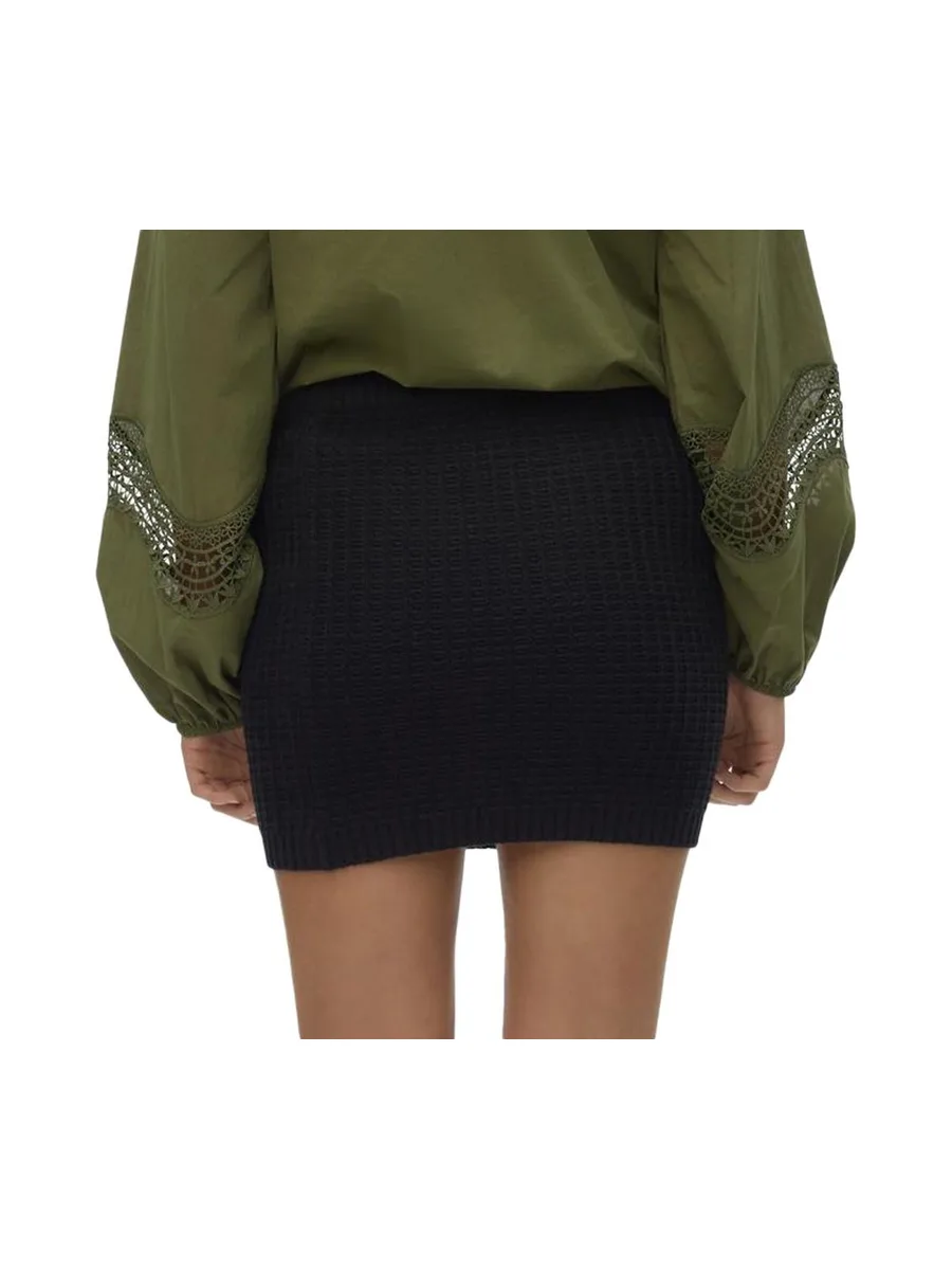 Jupe en Maille Noire Femme Vero Moda Omega 3