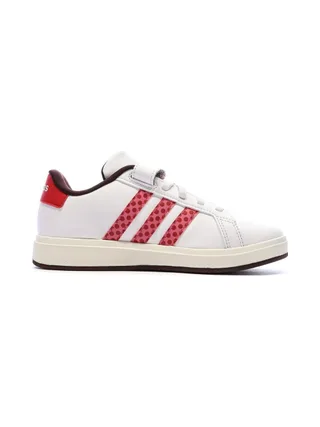 Baskets Blanches/Rouges Fille Adidas Grand Court Minnie 2