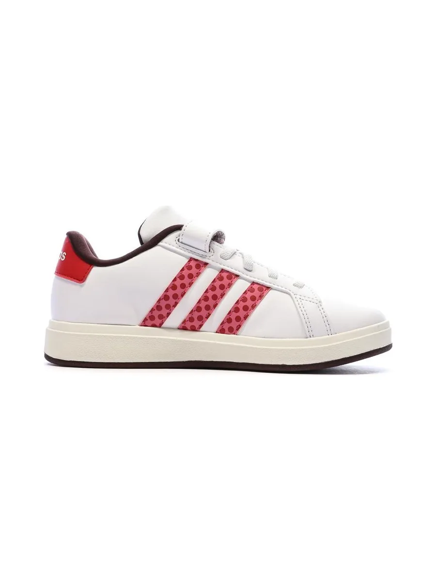 Baskets Blanches/Rouges Fille Adidas Grand Court Minnie 2