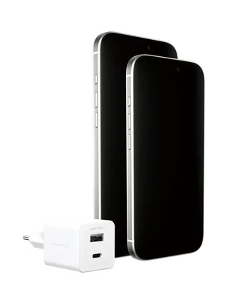 PanzerGlass empower™ by ® Turbo 35W Charger incl. USB-C + USB-A | EU Plug | Silver White 4