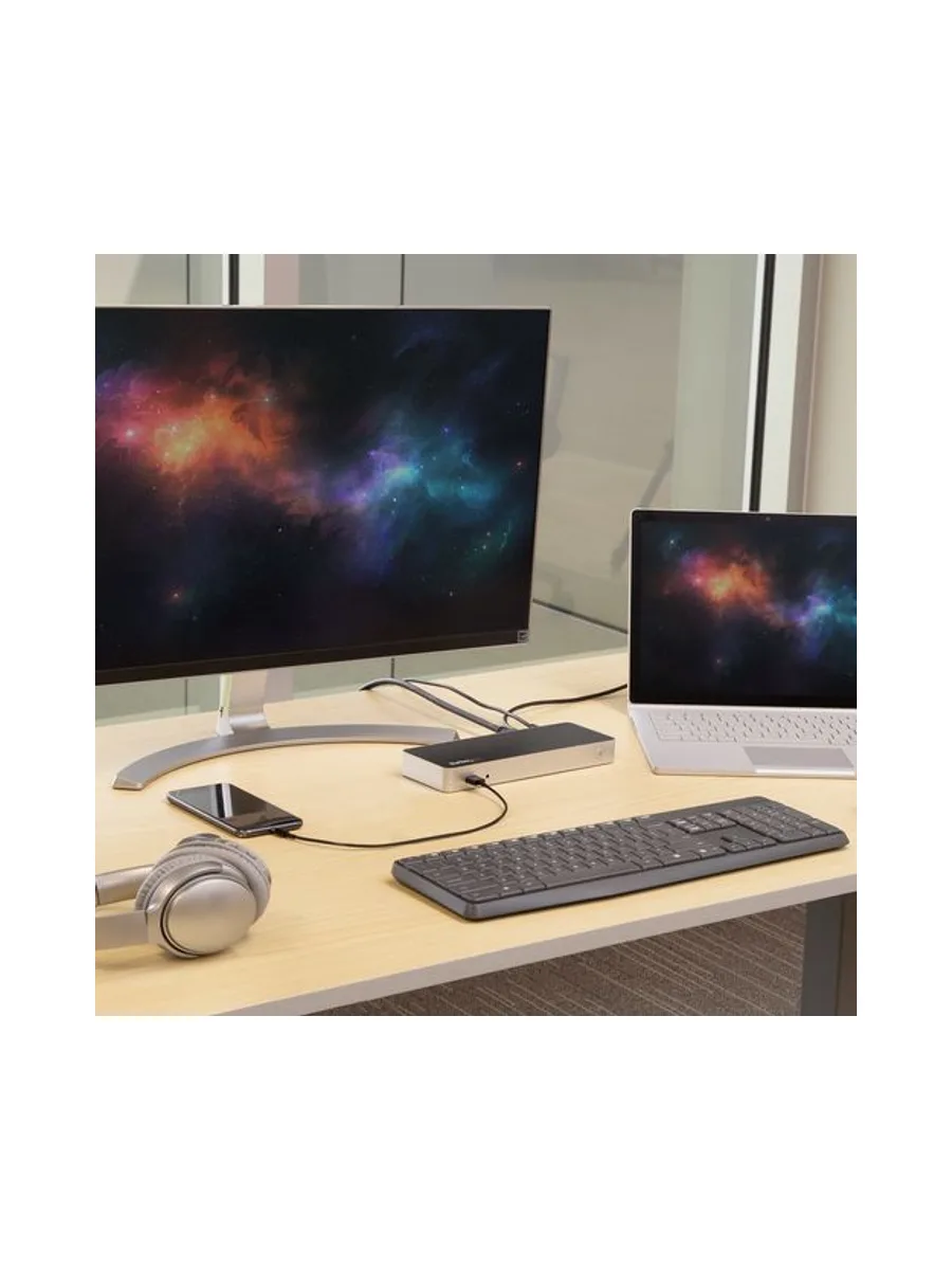 Windows Dual Monitor USB C Dock - 60W PD 6