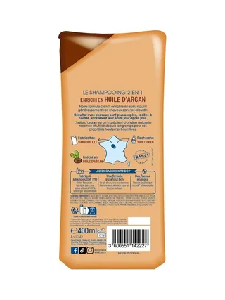 Shampoing L'huile d'argan 2 en 1 Dop Cheveux très sec ou frisés 400ml 2