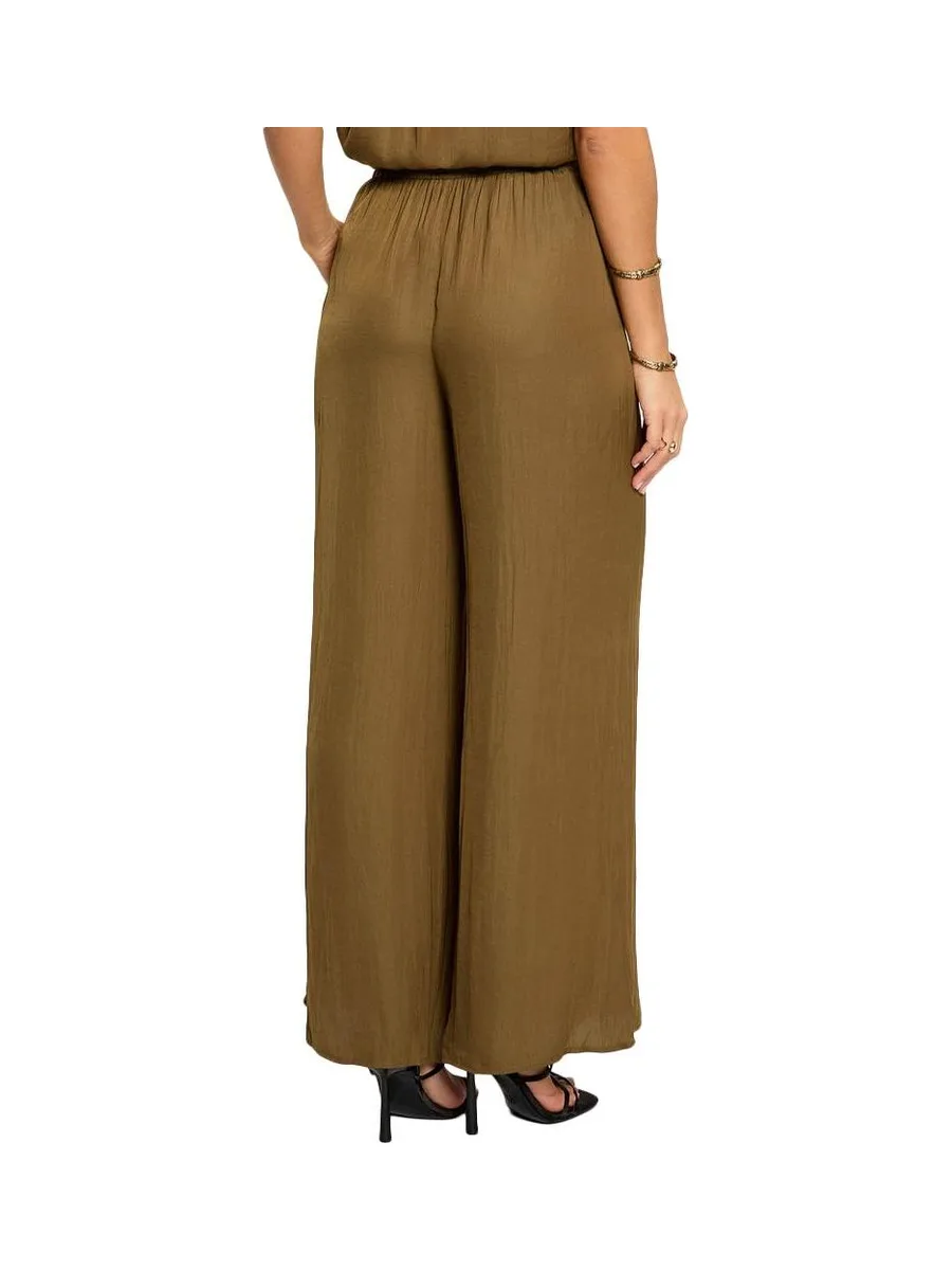 Pantalon fluide/toile Kaki Morgan PWENDA 3