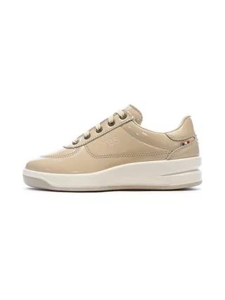 Baskets Beige Femme TBS Tennis Verni Greta 1