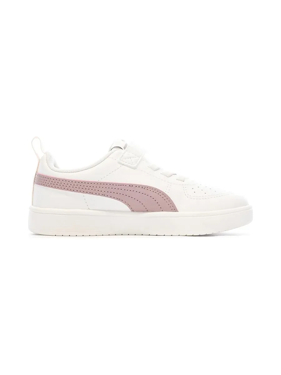 Baskets Blanches/Violet Fille Puma Rickie 2