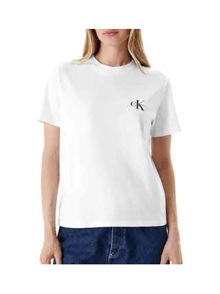 Lot de 2 T-Shirt Noir/Blanc Femme Calvin Klein Jeans Monologo 2