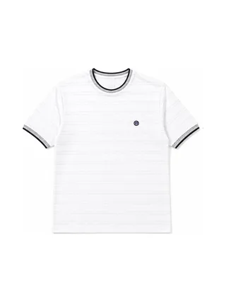 T-Shirt Blanc Homme RMS26 Rayures 1