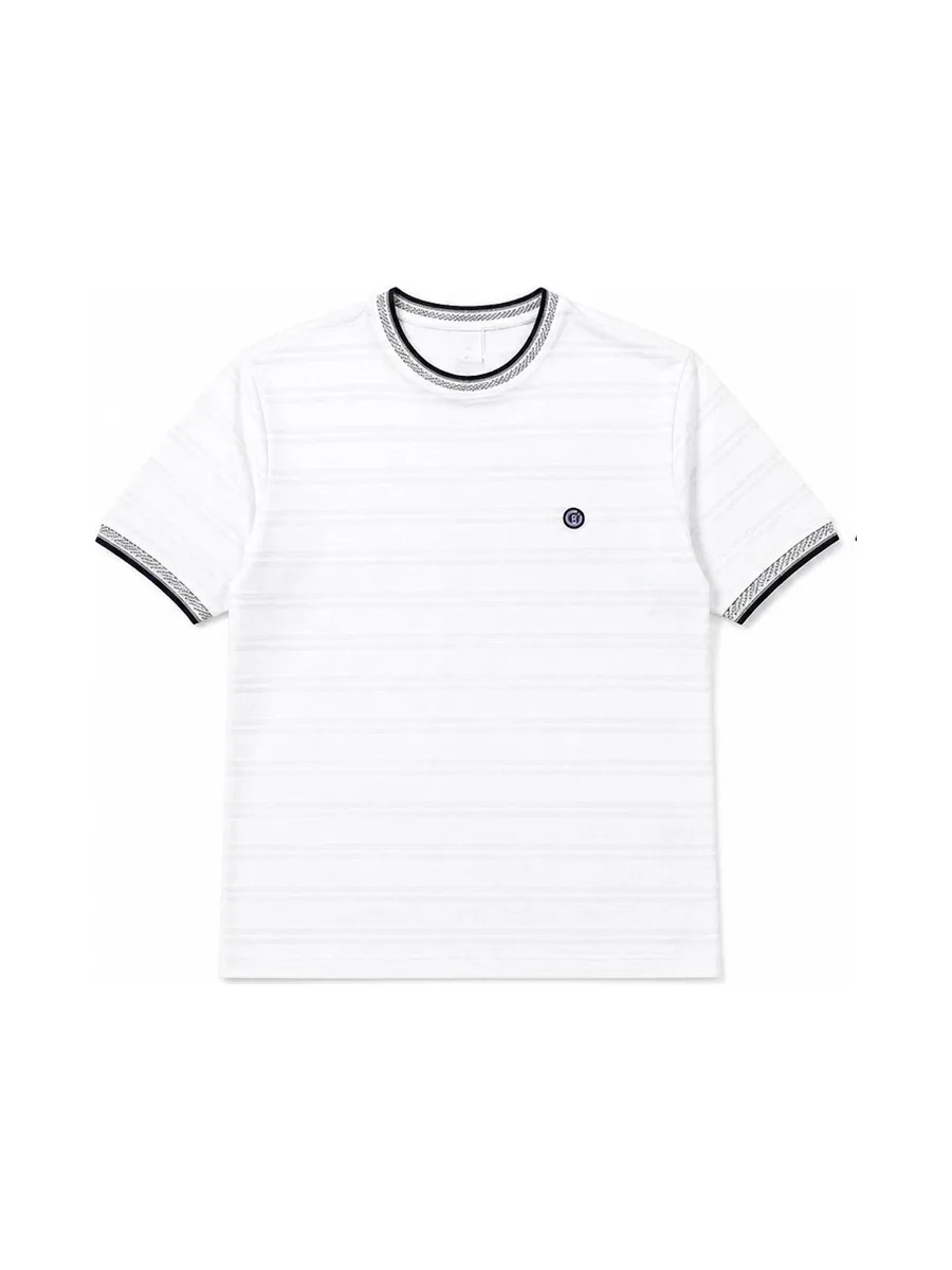 T-Shirt Blanc Homme RMS26 Rayures 2