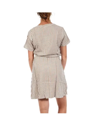 Robe Rayure Marron/Blanc Femme JDY Life 2