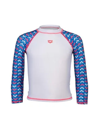 Lycra Blanc/Bleu/Rose Fille Arena Friends Kids 1