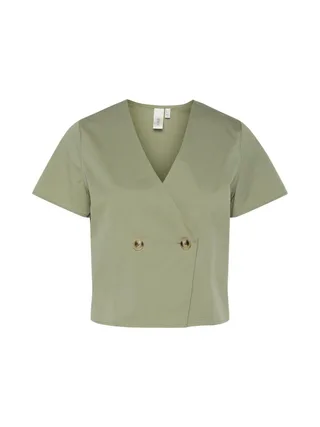 Blouse Verte Femme YAS meri 1