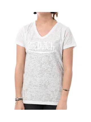 T-shirt Bleu Clair Femme Von Dutch Classic 1