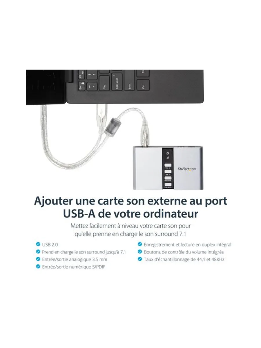 USB Audio Adapter External Sound Card 8