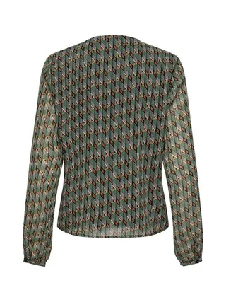 Blouse Verte/Noire à Motifs Femme Only Sierra 2