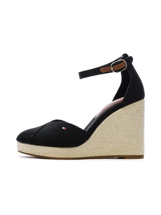 Sandales Noires Femme Tommy Hilfiger Wedges 1