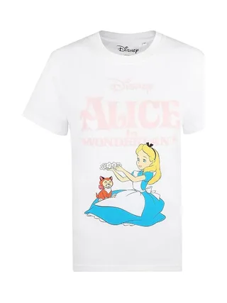 T-Shirt Blanc Femme Disney Alice Spring Classic 2