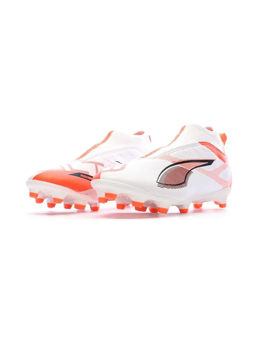 Chaussures de football Blanc/Rouge Garçon Puma Ultra 5 7