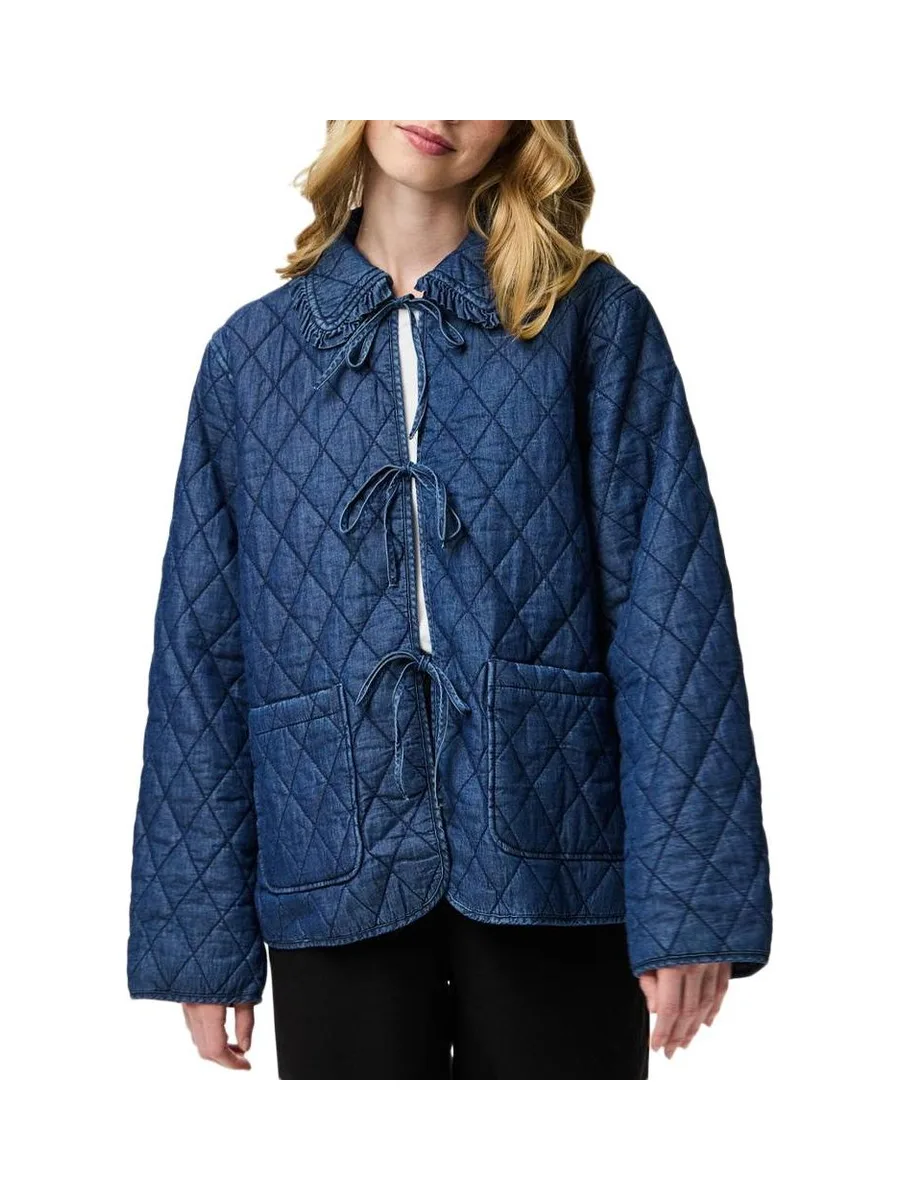 Veste Bleu Femme Pieces Caura 2