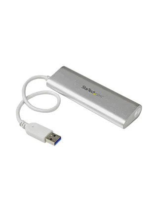 4 Port Portable USB 3.0 Hub - Aluminum 2