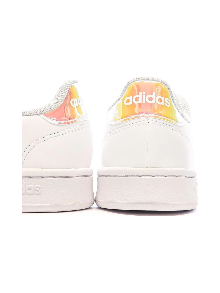 Baskets Blanc/Rose Femme Adidas Advantage IF6116 7