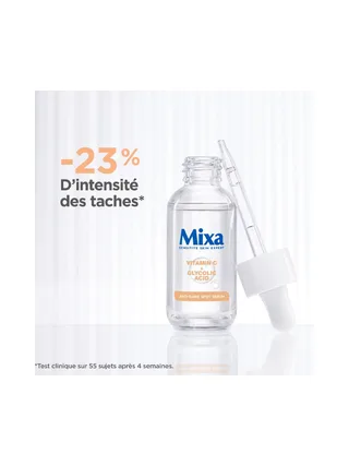 Sérum Concentré Anti-Taches Vitamine C + Acide Glycolique Mixa Expert Peau Sensible 2