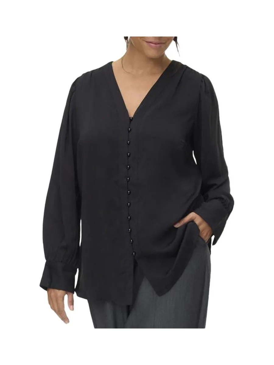 Chemise Noire Femme Vero Moda Fasana 2