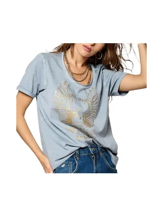 T-shirt Bleu Femme Kaporal SOLAR 1