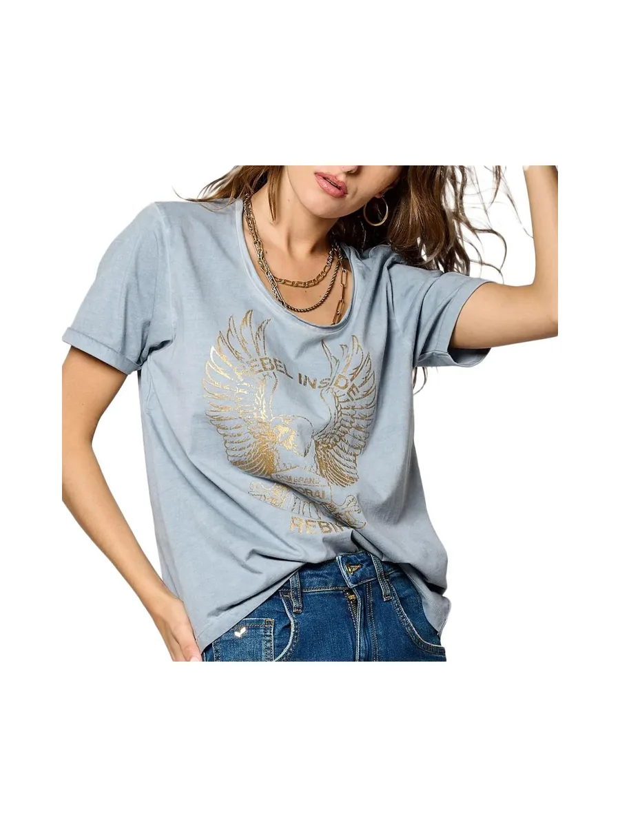 T-shirt Bleu Femme Kaporal SOLAR 2