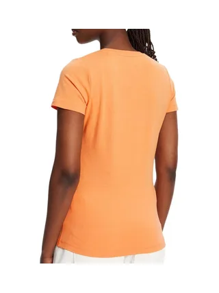 T-shirt Orange Femme Pepe jeans New Virginia 2