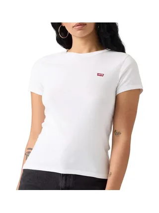Lot de 2 T-shirts Blanc/Bleu Femme Levi's 2pack Essential 2
