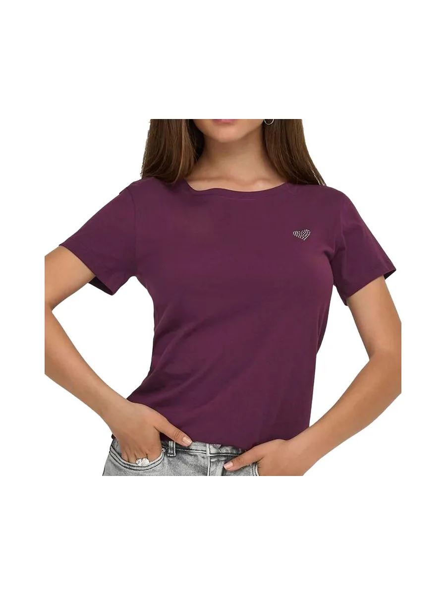 T-Shirt Violet JDY Femme Jdy Detail 2