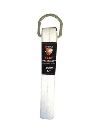 Lacets Blanc Mixte Sofsole Dring Flat Black 150cm 1