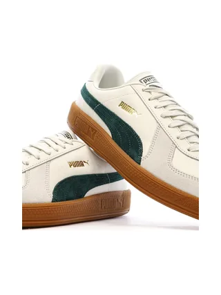 Baskets Blanc/Vert Mixte Puma Army Trainer 7