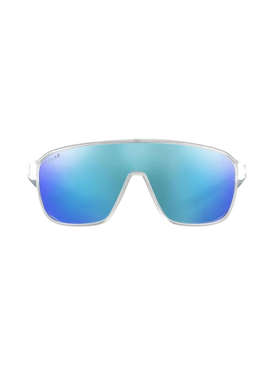 Lunettes de soleil Solar Discovery Transparent Polarized Flash Bleu 3