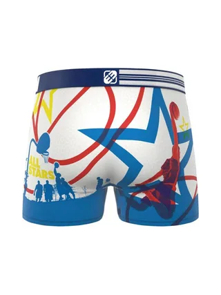 Boxer Blanc/Bleu Homme Freegun Basketball 2