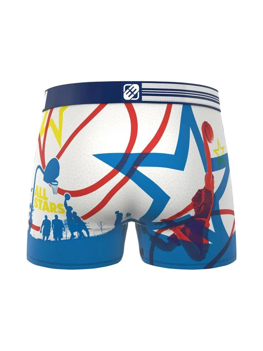 Boxer Blanc/Bleu Homme Freegun Basketball 3